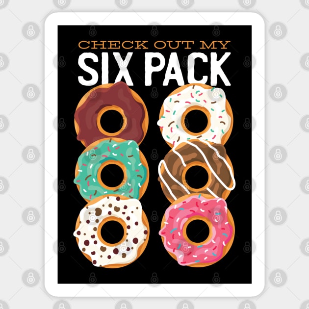 Donut Six Pack - Men's Funny Sticker by Artmmey